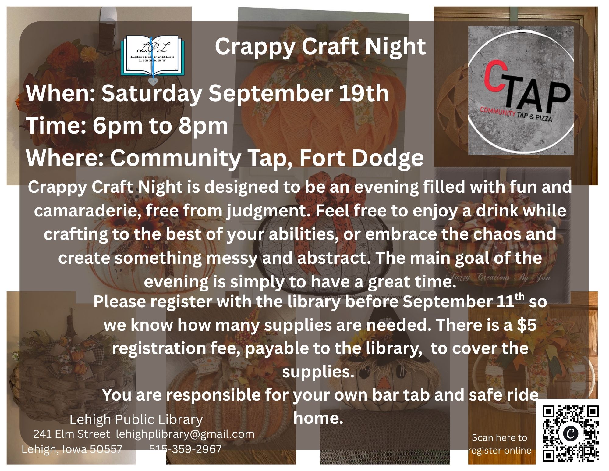 Crappy Craft Night at Community Tap